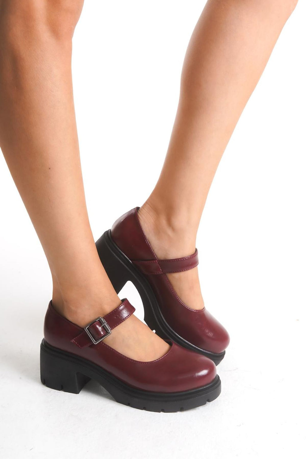 ZRİN-708 Premium Bordo Kırışık Rugan Ortopedik Yüksek Tabanlı Loafer