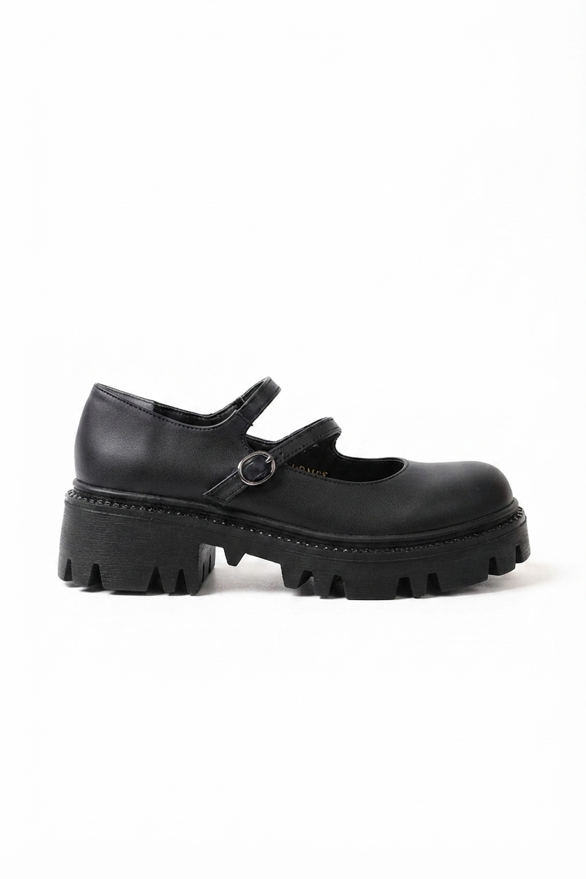 ZRİN-868-756 Premium Black Orthopedic High-Sole Loafers