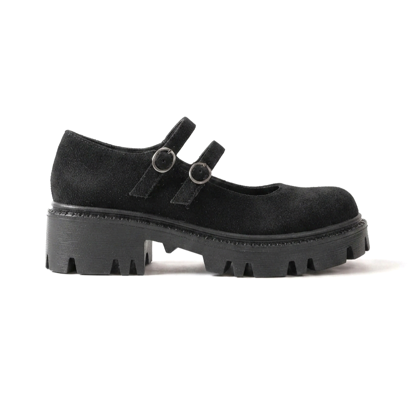 ZRİN-868-756 Premium Siyah Süet Ortopedik Yüksek Tabanlı Loafer