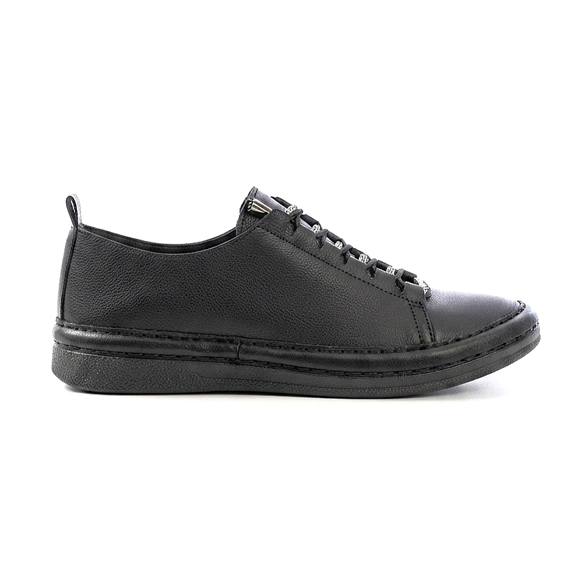 ZRİN-9026 Premium Siyah Bağcıklı Taş Aksesuarlı Kadın Sneaker