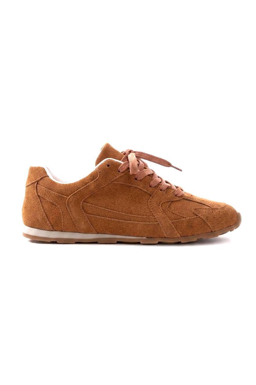 ZRİNRS-01 Premium Taba Süet Ortopedik Günlük Kadın Sneaker