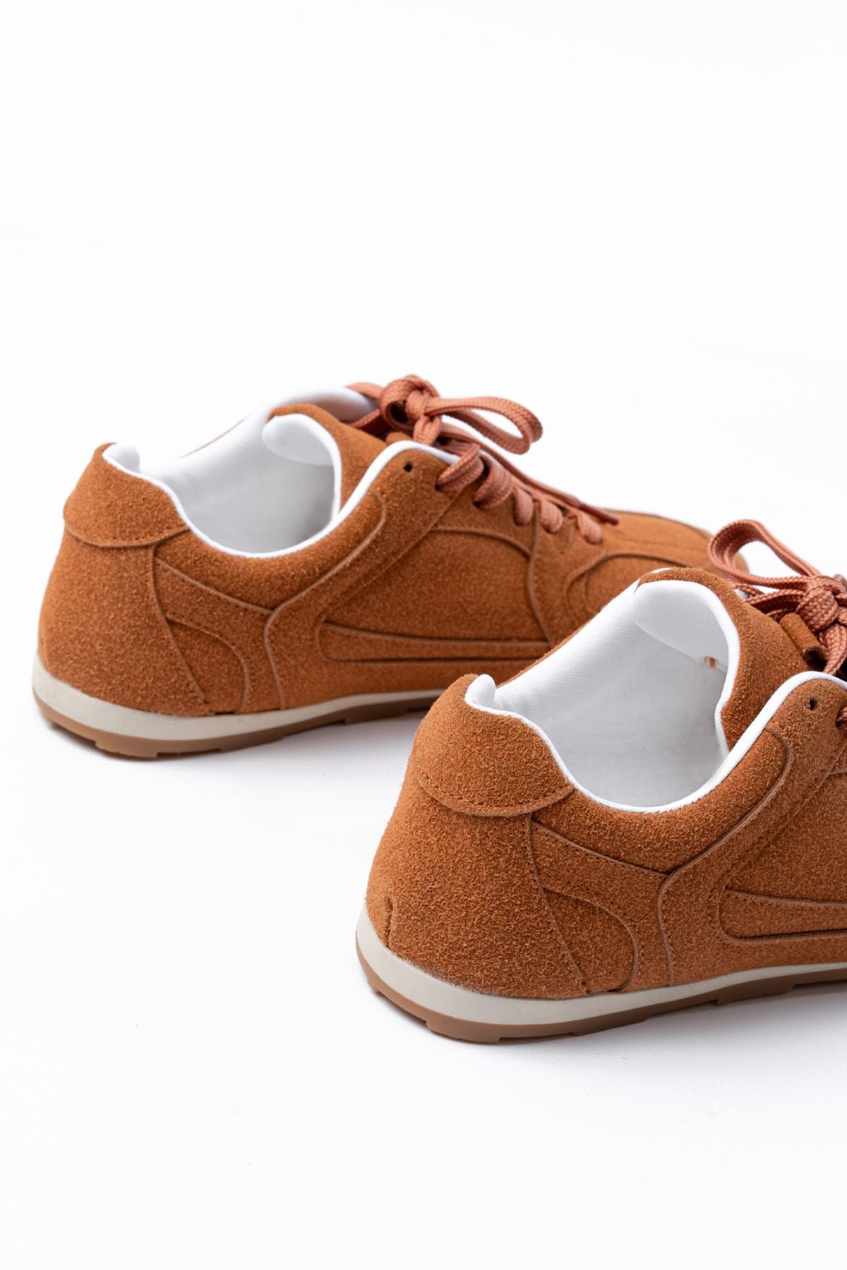 ZRİNRS-01 Premium Taba Süet Ortopedik Günlük Kadın Sneaker