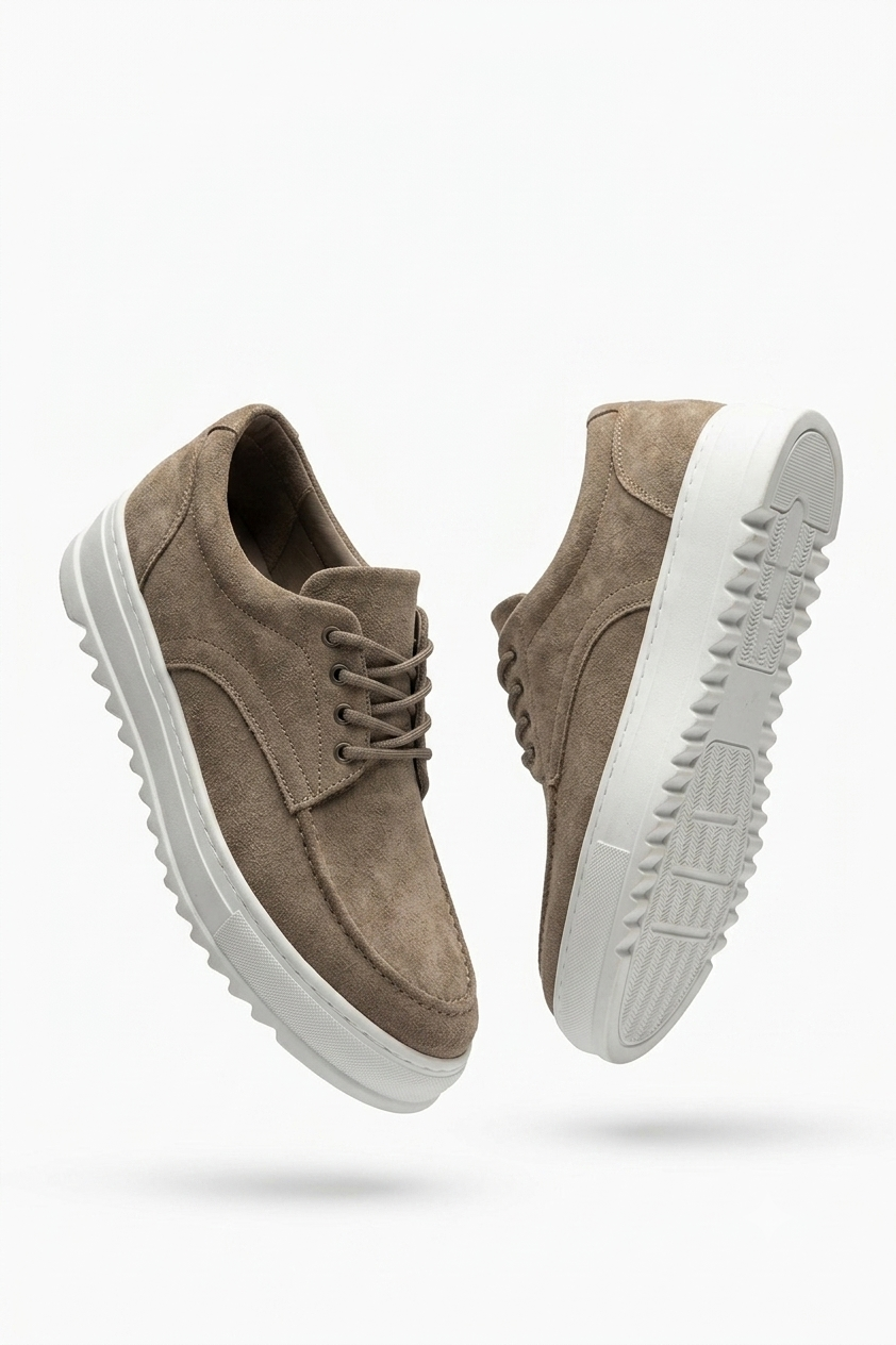 ZRJ-T12 Bağcıklı Erkek Günlük Spor Klasik Ayakkabı Camel