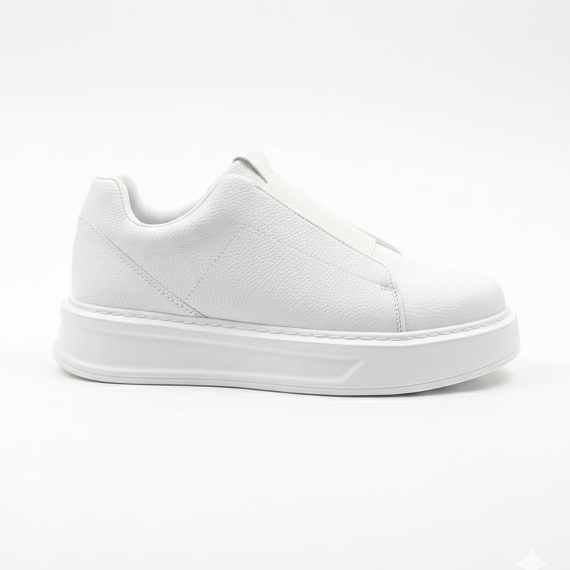 JY007 Alba Elastic Casual Men's Sneaker - White