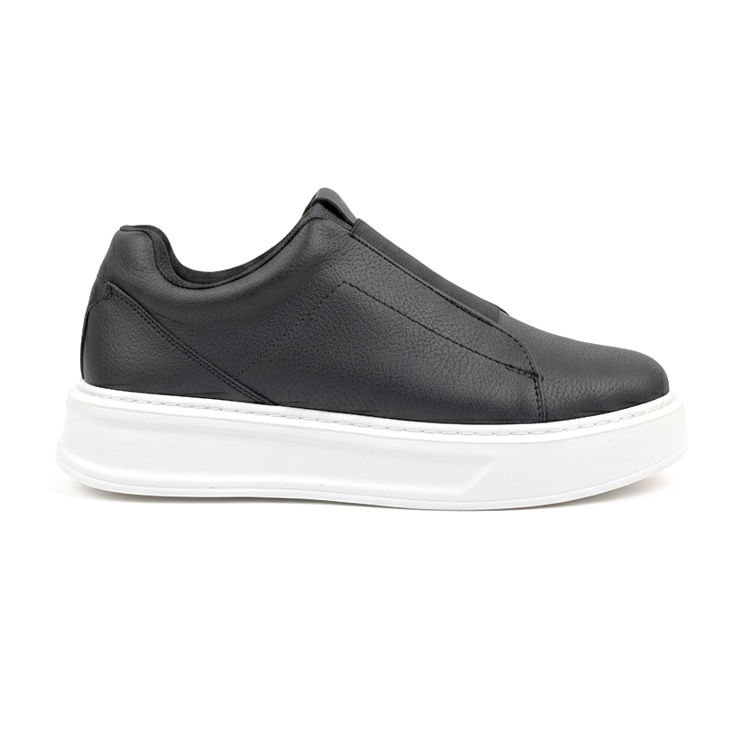 JY007 Alba Elastic Casual Men's Sneaker - Black White
