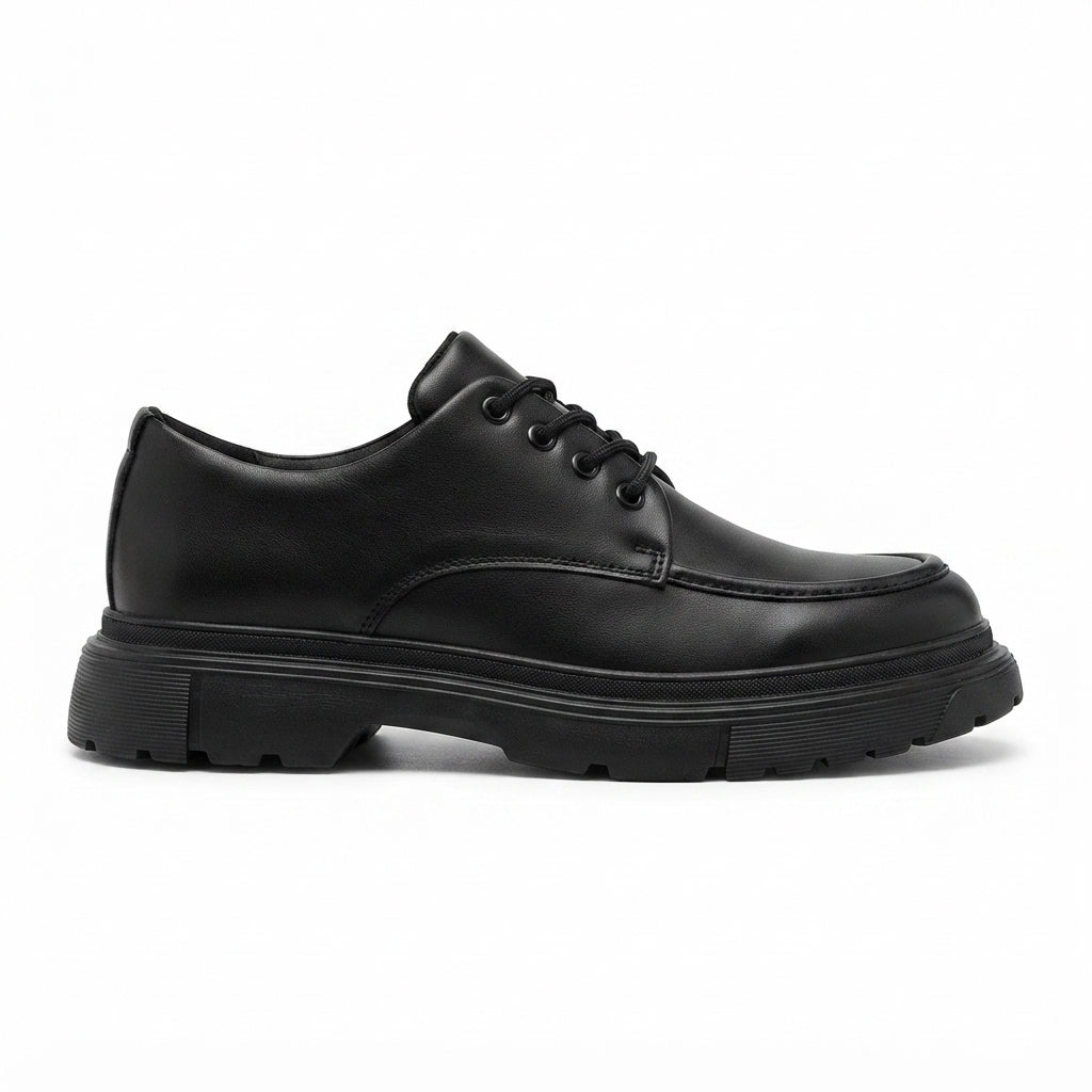 ZRJ06 Premium Lace-Up Men's Casual Sports Classic Shoes - Black