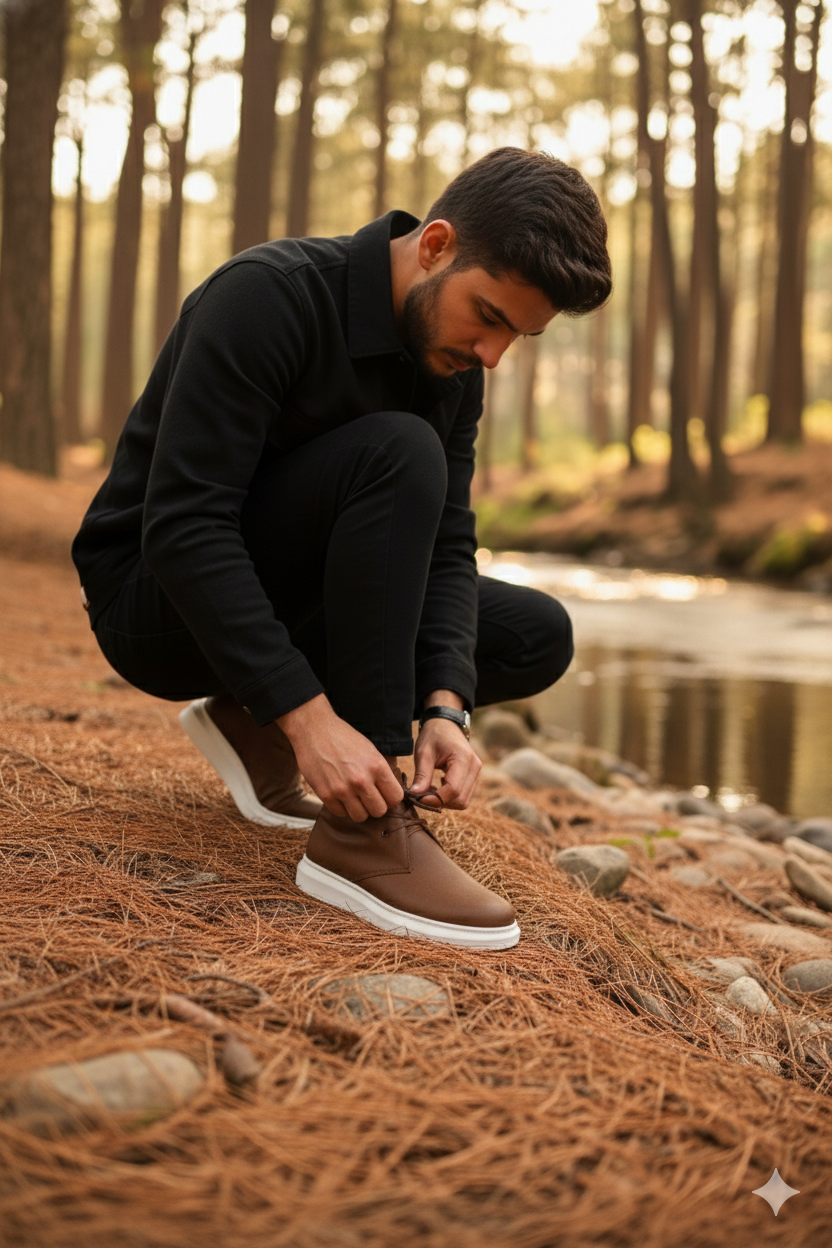 ZRJ207 Bağcıklı Ortopedik Taban Taba Erkek Spor Bot