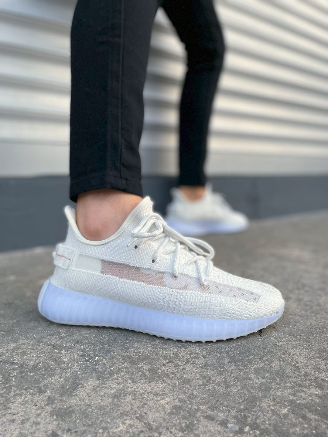 ZRJ305 Pulse Bağcıklı Triko Unisex Günlük Spor Ayakkabı - Beyaz