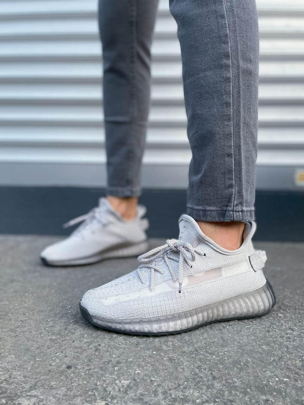 ZRJ305 Pulse Bağcıklı Triko Unisex Günlük Spor Ayakkabı - Gri
