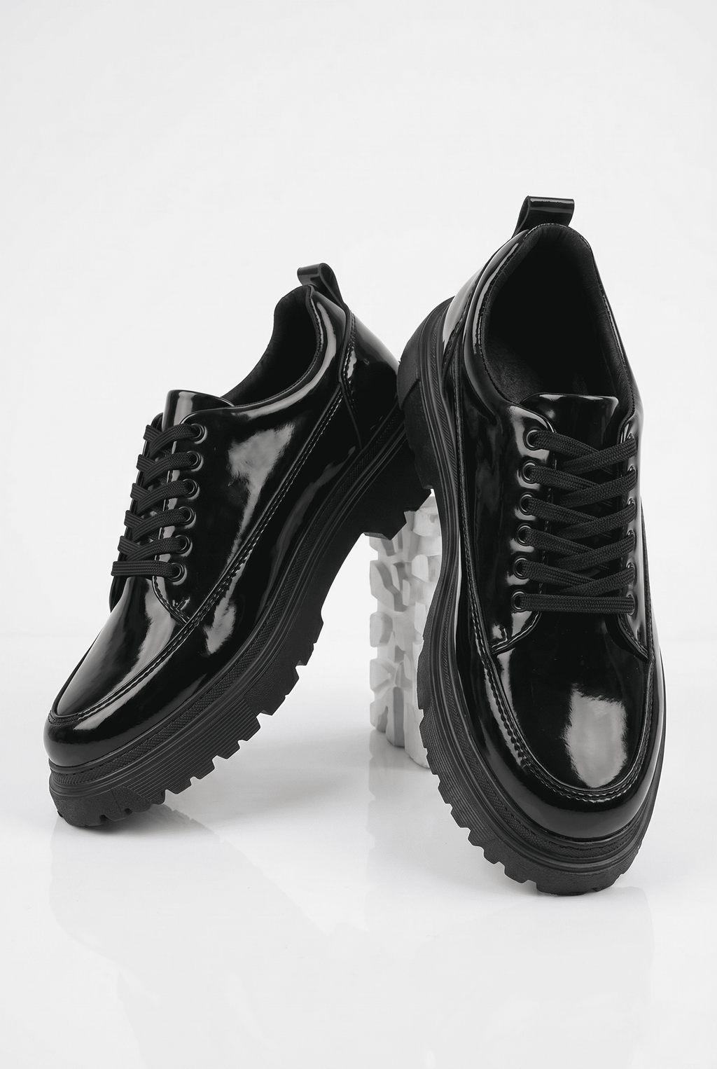 ZRK-702 Premium Siyah Rugan Günlük Erkek Casual Sneaker