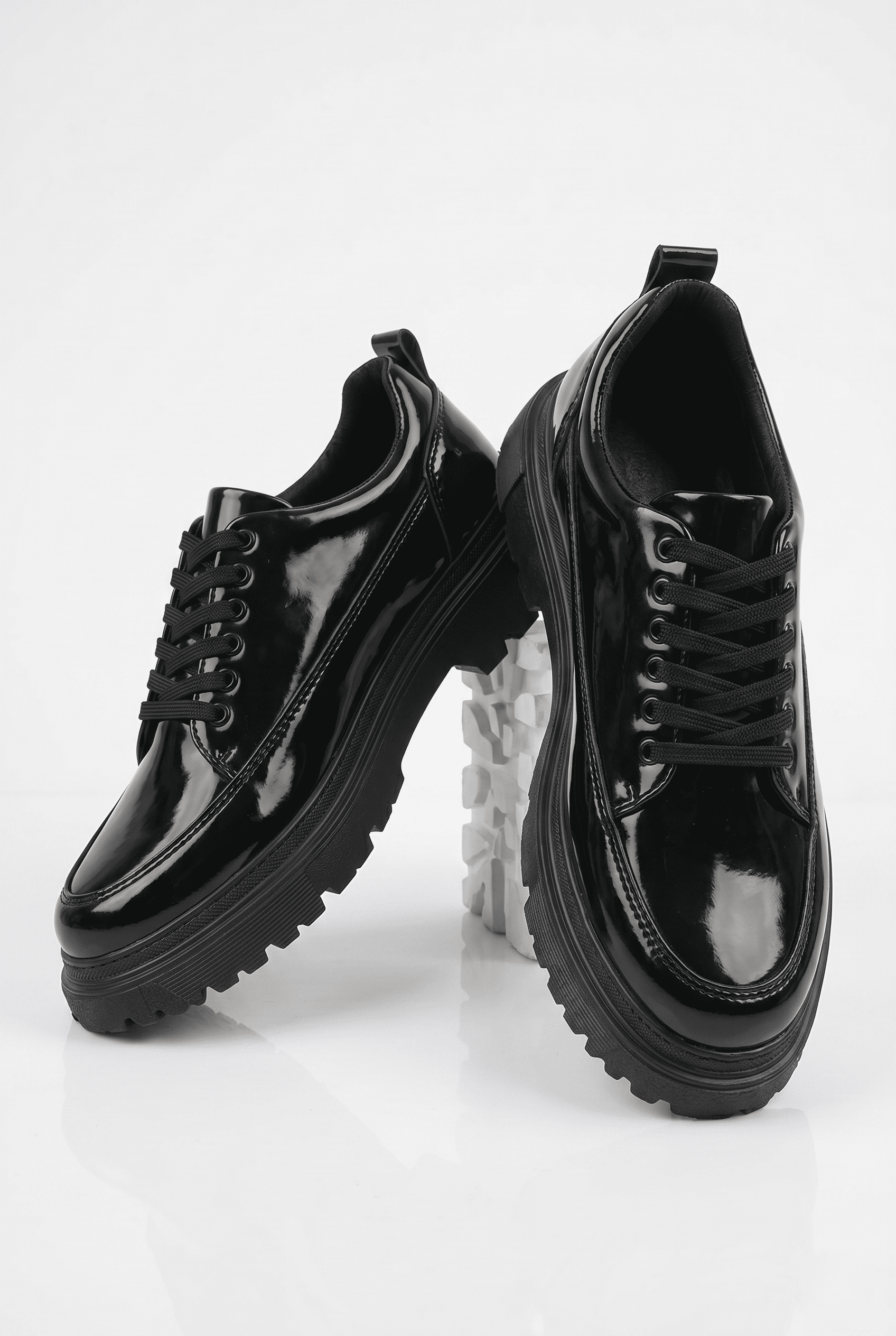 ZRK-702 Premium Siyah Rugan Günlük Erkek Casual Sneaker
