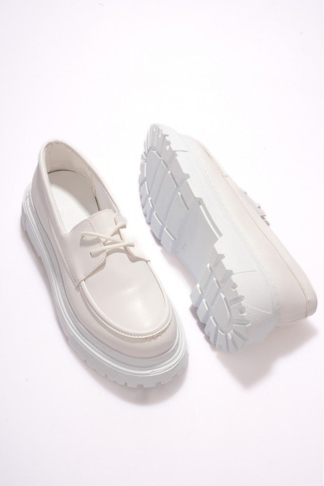 ZRK-E18 Premium Kalite Beyaz Günlük Erkek Loafer