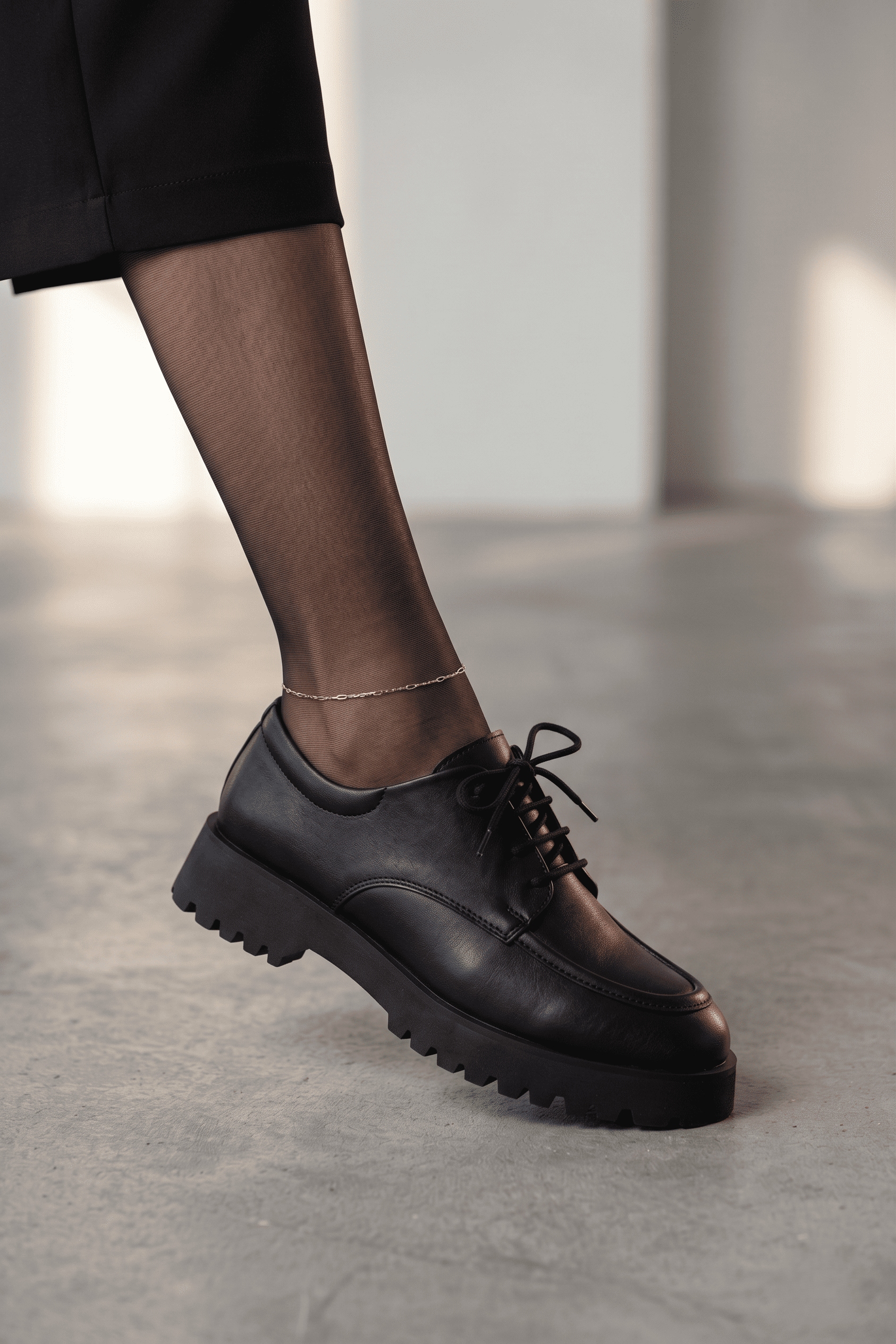 ZRK-KX6 Siyah Bağcıklı Günlük Unisex Casual Ayakkabı
