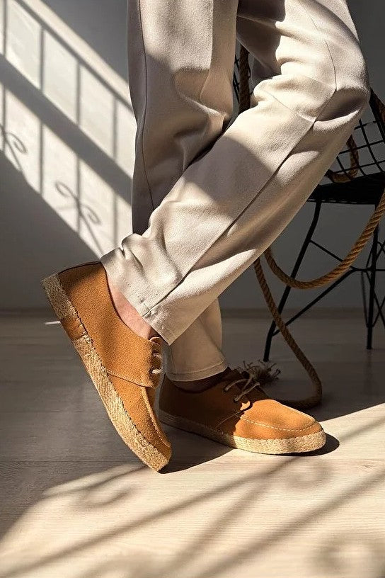 ZRK-T36 Premium Taba Klasik Erkek Espadril