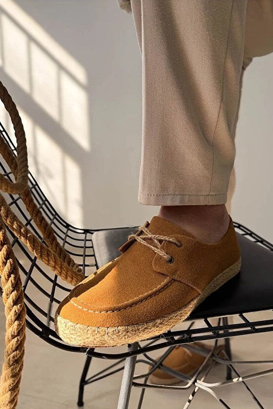 ZRK-T36 Premium Taba Klasik Erkek Espadril