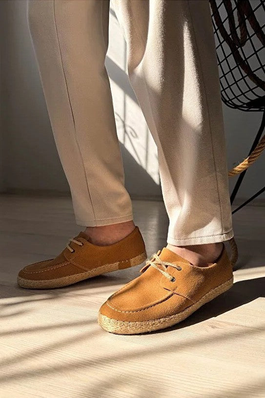 ZRK-T36 Premium Taba Klasik Erkek Espadril