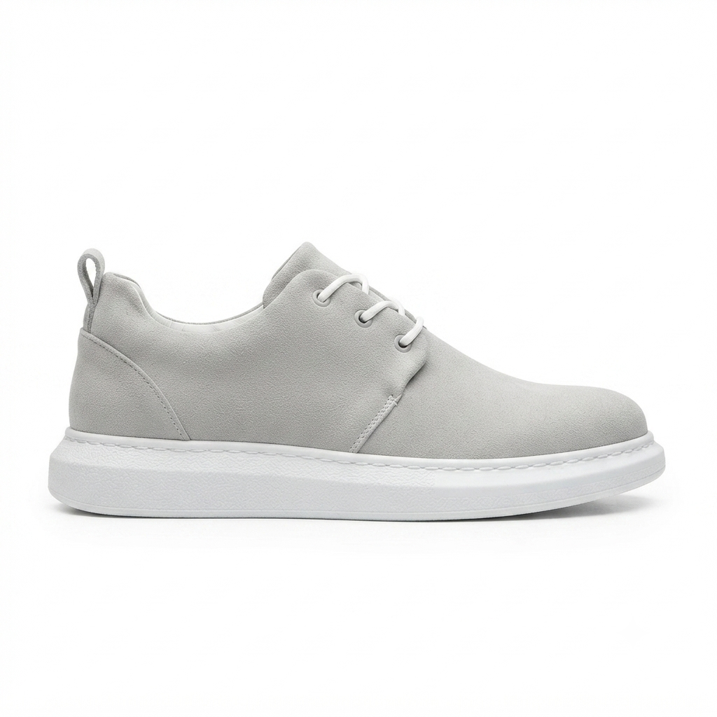 ZRK-X003 Yüksek Kalite Gri Süet Bağcıklı Günlük Erkek Casual Ayakkabı