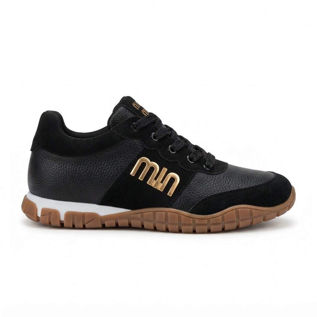 ZRNE-006 Premium Siyah Bağcıklı Kadın Sneaker